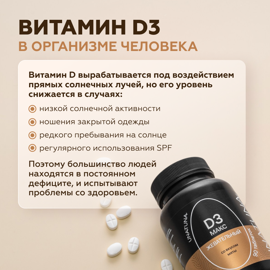 Витамин Д3 МАКС 90 таблеток